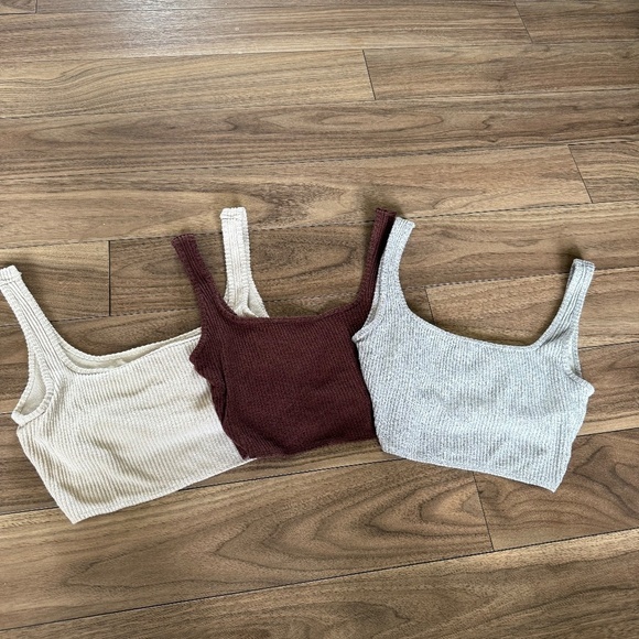 Abercrombie & Fitch | Waffle Lounge Bra Top – Grey (Size XS) - Picture 6 of 7